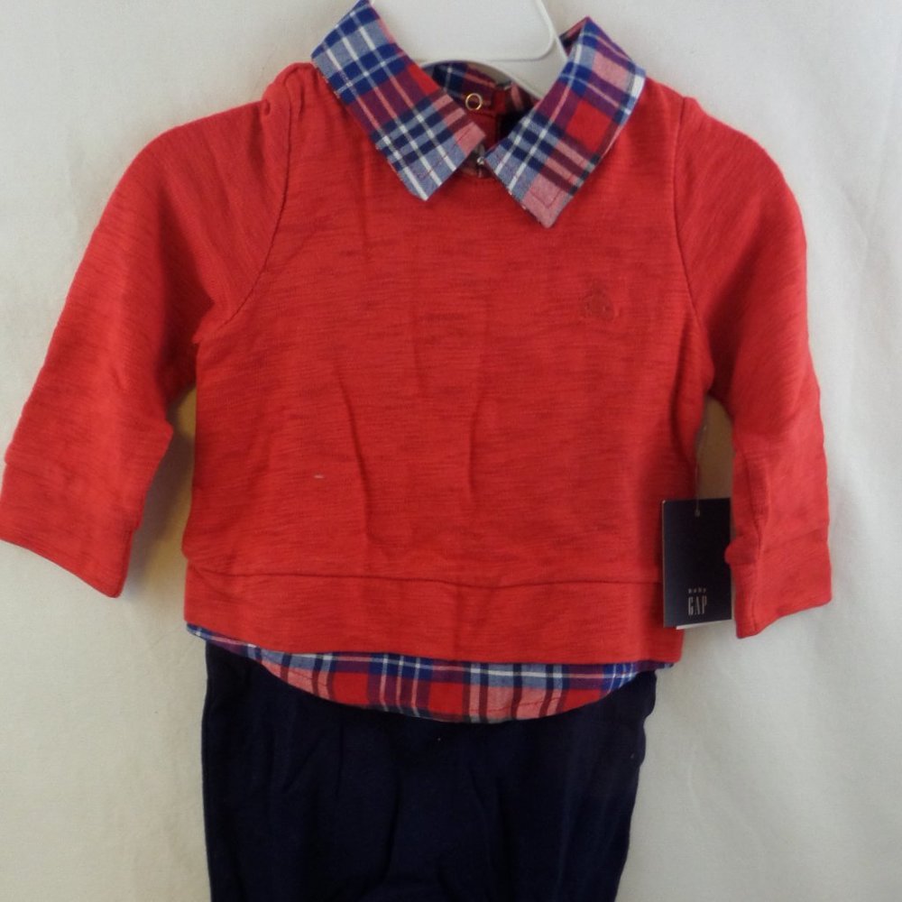Baby Gap Boys 6-12 Month Baby 3-In-1 One-Piece NWT
